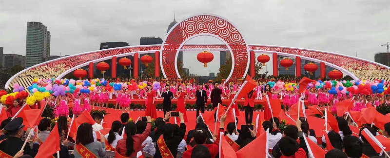 唱響新時(shí)代走進(jìn)寧波雷亞架舞臺(tái)租賃案例